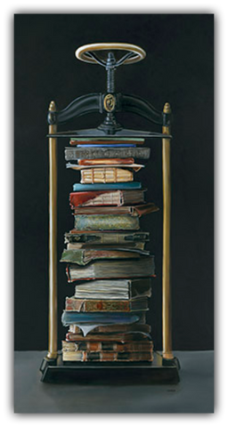 Hard Pressed book painting by Gail Chandler
