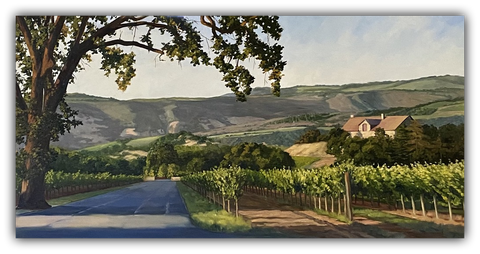 Road to Winery Limited Edition artwork by Susan Hoehn