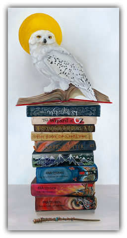Wizardry book painting by Gail Chandler