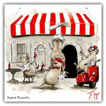 Smoked Prosciutto whimsical pig art by JT Vegar