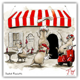 Smoked Prosciutto whimsical pig art by JT Vegar