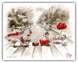 Abbey Twa" Pig Art by JT Vegar