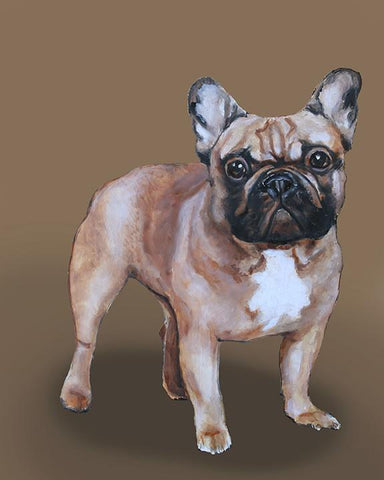 Frenchie dog portrait by renowned Napa Valley artist Gail Chandler