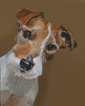 Jack Russell Terrier dog painting by renowned Napa Valley artist Gail Chandler
