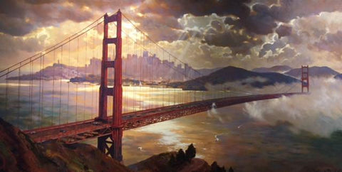 Golden Gate Splendor - Canvas Print